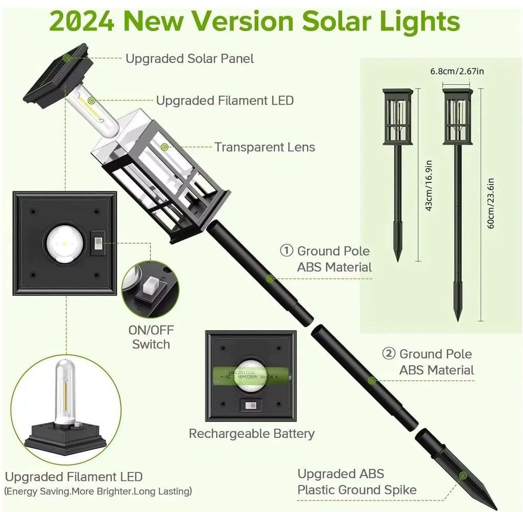 Outdoor Solar Lamp Landscape Lighting for Garden Yard