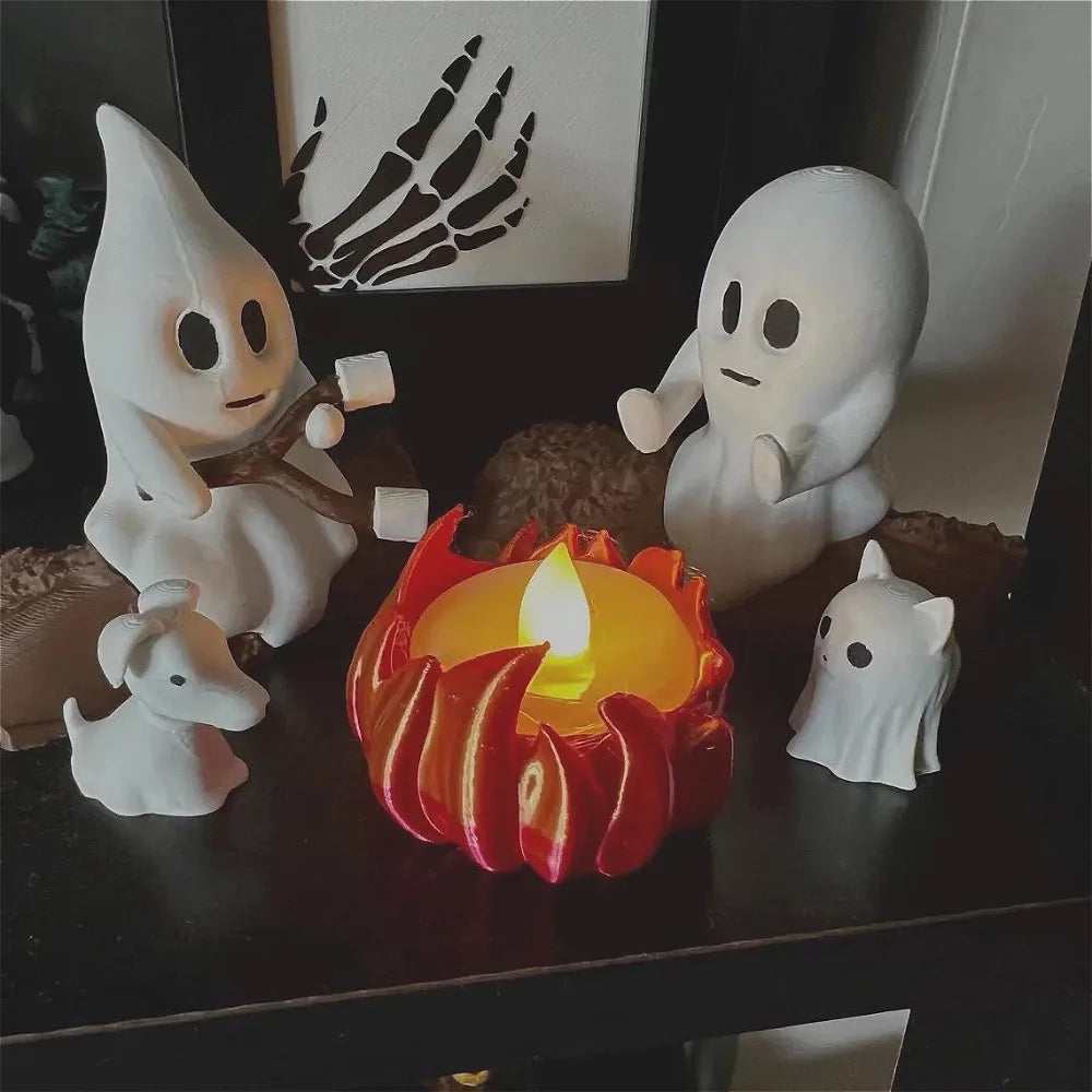 1 Set Halloween Ghost Campfire Decor