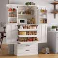 71" Tall Farmhouse Freestanding Pantry for Kitchen