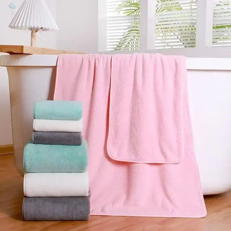 Coral Fleece Thickened Towel and Bath Towel Set