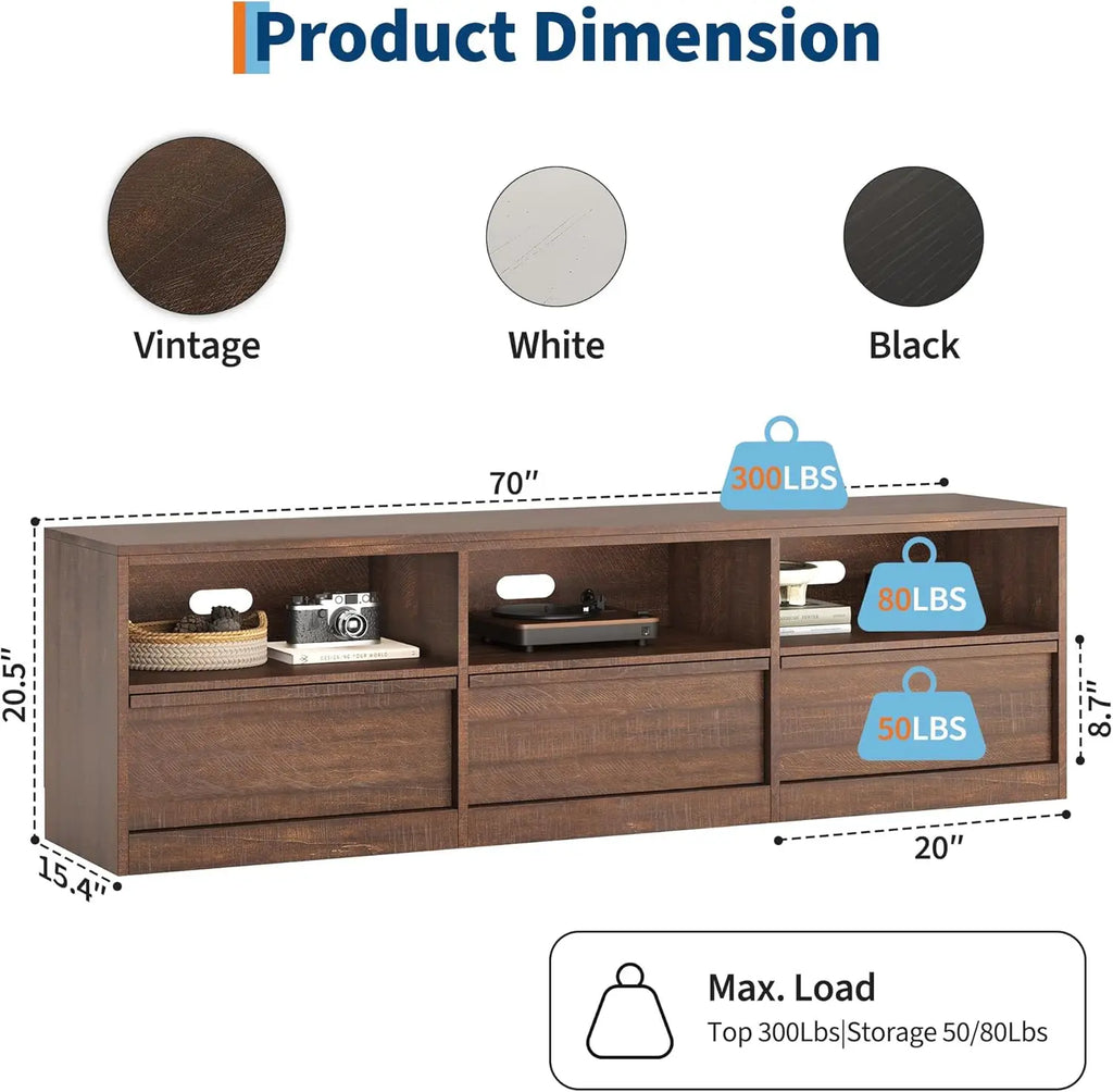 Modern TV Stand for TVs Up to 85",70 inch