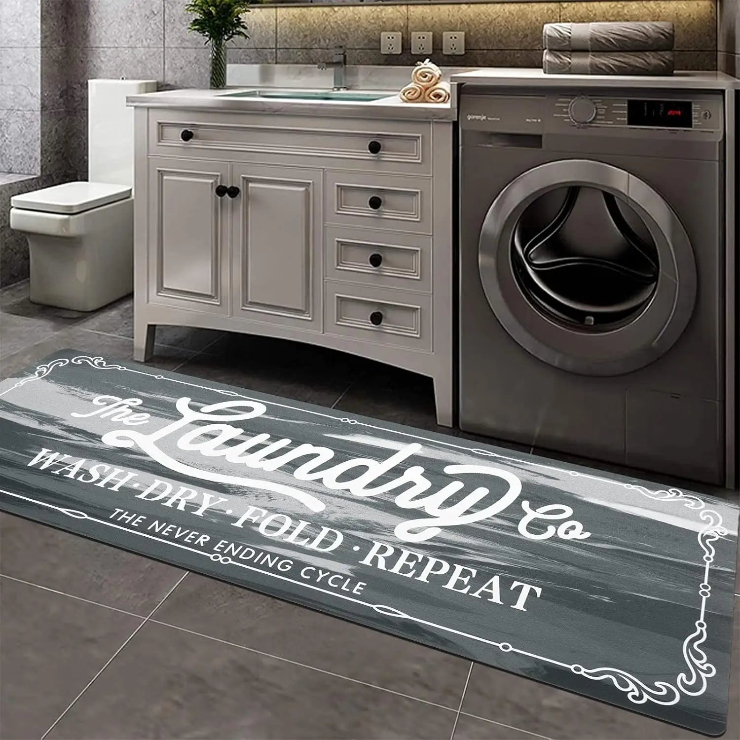 VIKAMA American-Style Laundry Room Carpet.