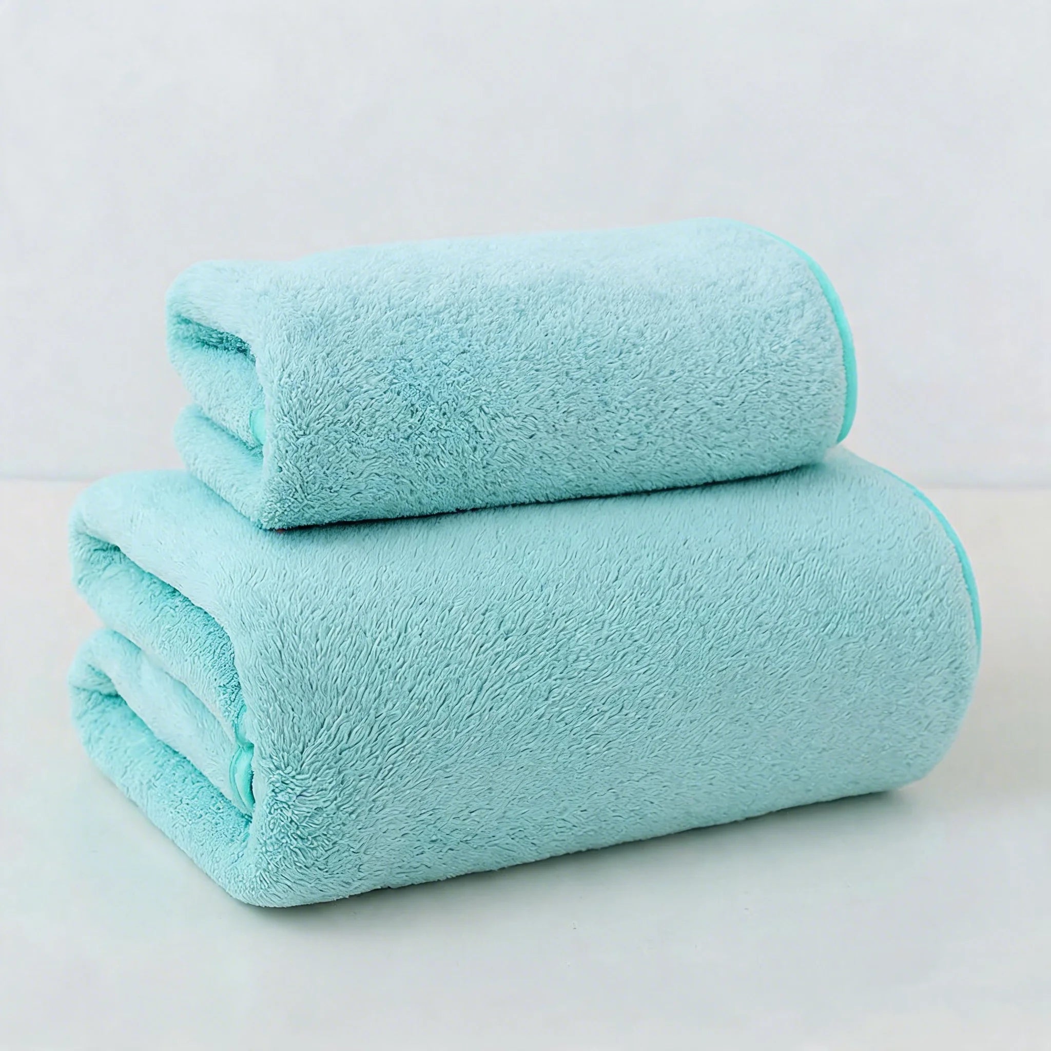 Coral Fleece Thickened Towel and Bath Towel Set