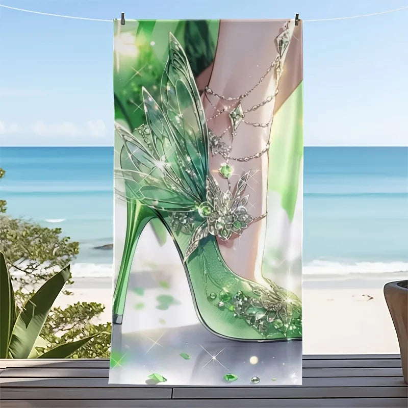 Pattern Beach Towel Quick Dry Microfiber Large Towel