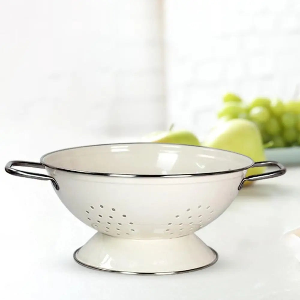 Carbon Steel Enamel Coated Fruit Basket Rust-proof or Strainer