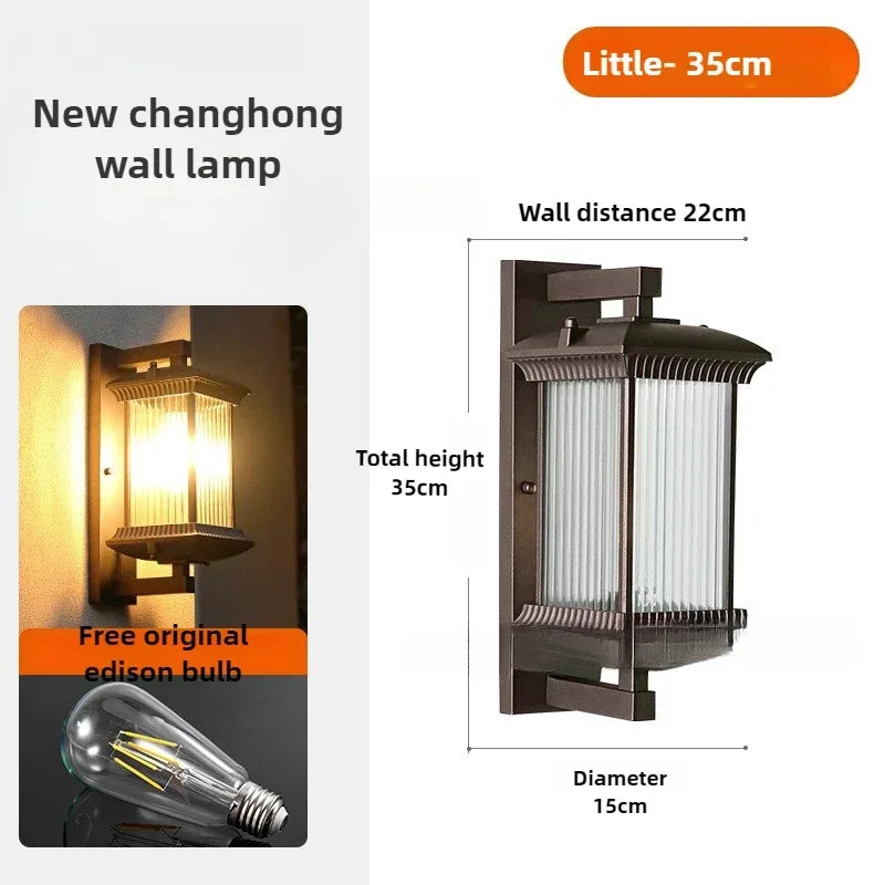 Vintage Outdoor Wall Light Waterproof Exterior Garden Yard