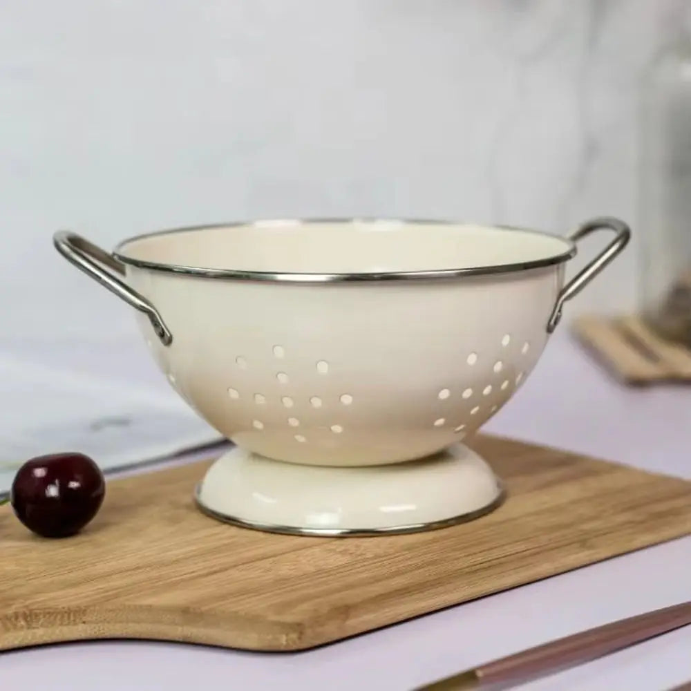 Carbon Steel Enamel Coated Fruit Basket Rust-proof or Strainer