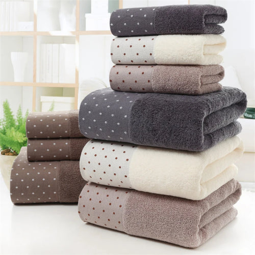 100% Cotton Bath Towel Set Luxury Quick Drying