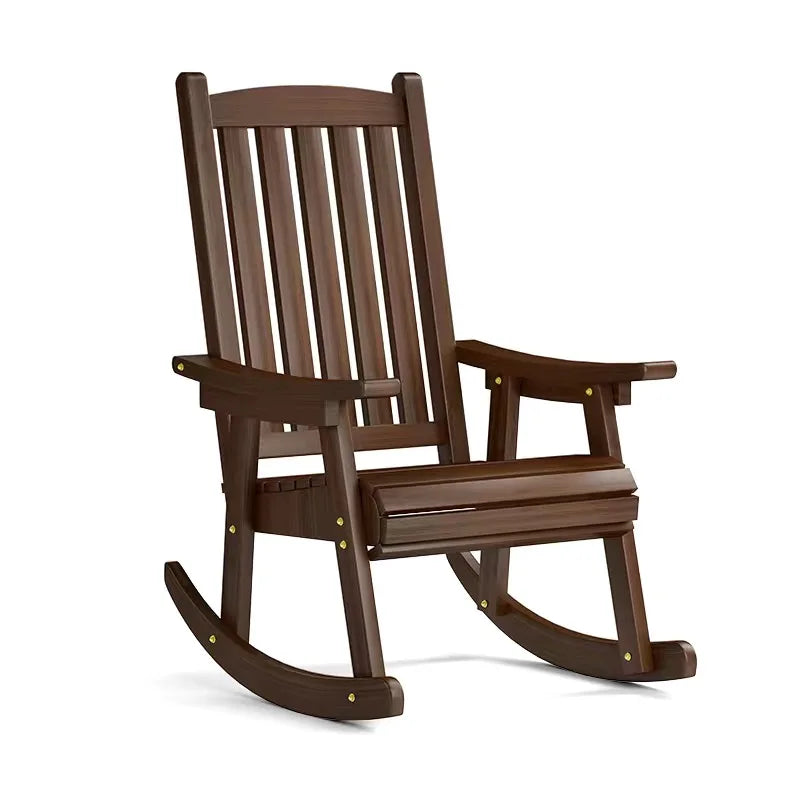 Outdoor Furniture Wooden Rocking Chair Rustic  Antique Vintage