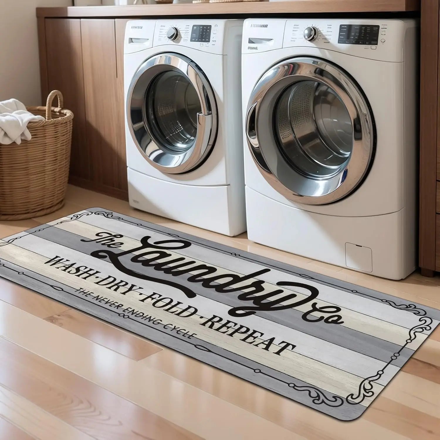 VIKAMA American-Style Laundry Room Carpet.