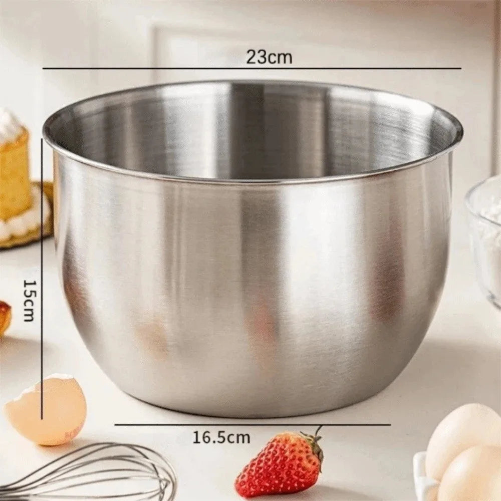 Stainless Steel Mixing Bowl Splash Proof Deep Design