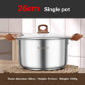 Thickened food grade 316 stainless steel pots Household induction cooker Special soup pot Congee cooking pots Steaming pot
