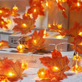 59in/118in Halloween Pumpkin Maple Leaves String Lights