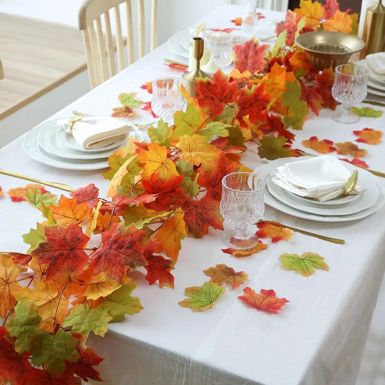100/200CM Autumn Artificial Maple Leaf Garland Vine