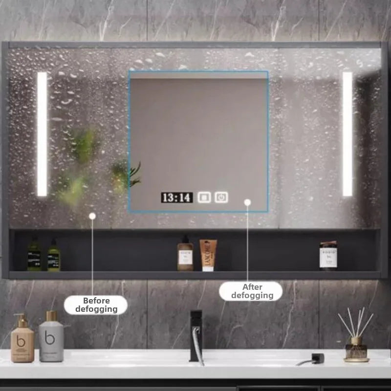 Modern Simple Bathroom Cabinet Combination  Ceramic Integrated Wash Basin Wall-mounted