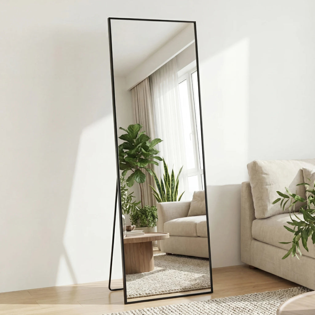 JHK 68"x26" Full Length Mirror with Stand Floor Free Standing Aluminum Frame