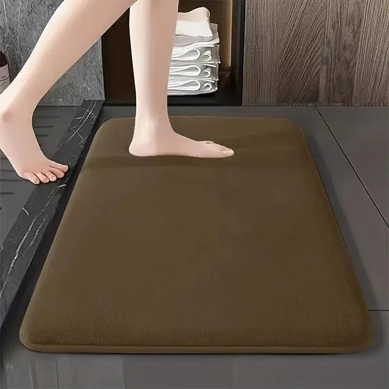 Solid Color Bathroom Mat