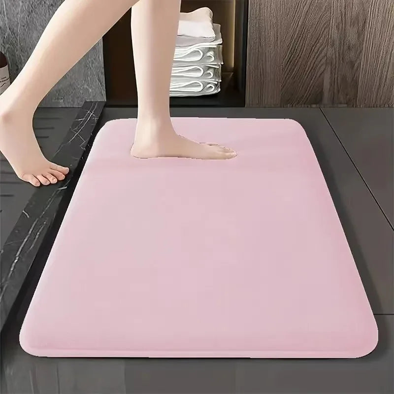 Solid Color Bathroom Mat