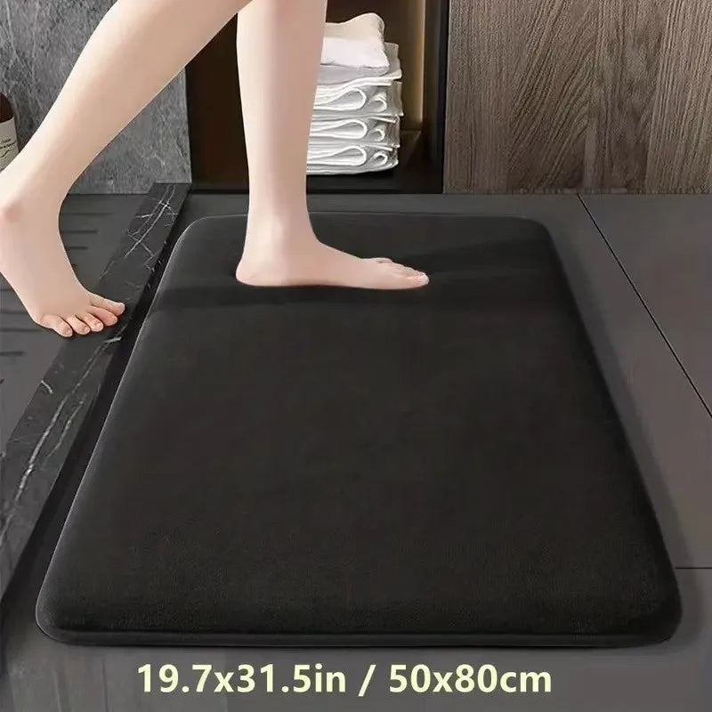 Solid Color Bathroom Mat
