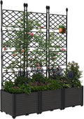 Plastic Planter Box w/ Trellis 5.25FT Tall
