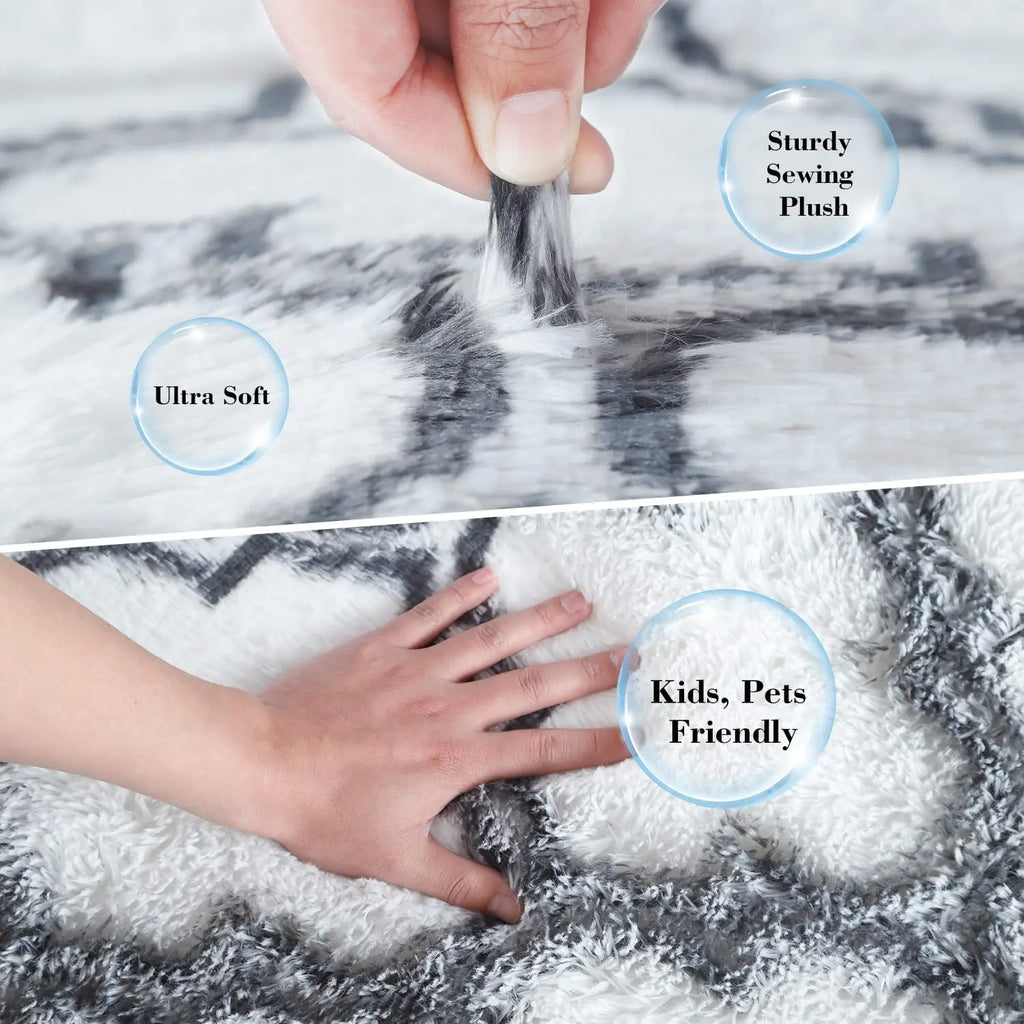 Plush Carpet For Living Room Or Bedroom