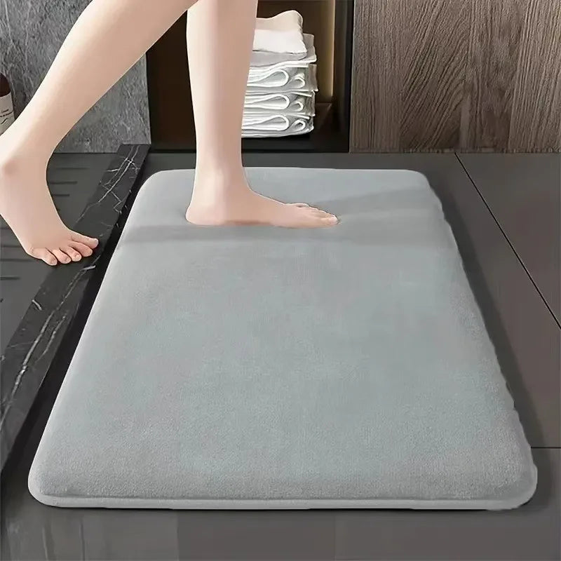 Solid Color Bathroom Mat