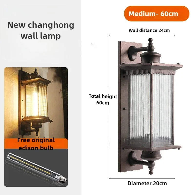 Vintage Outdoor Wall Light Waterproof Exterior Garden Yard