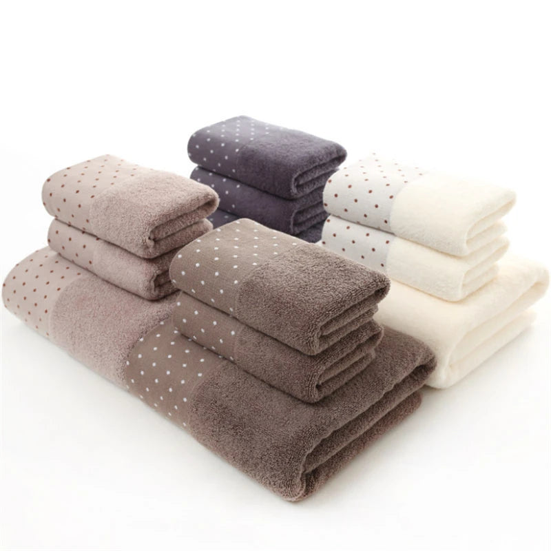 100% Cotton Bath Towel Set Luxury Quick Drying