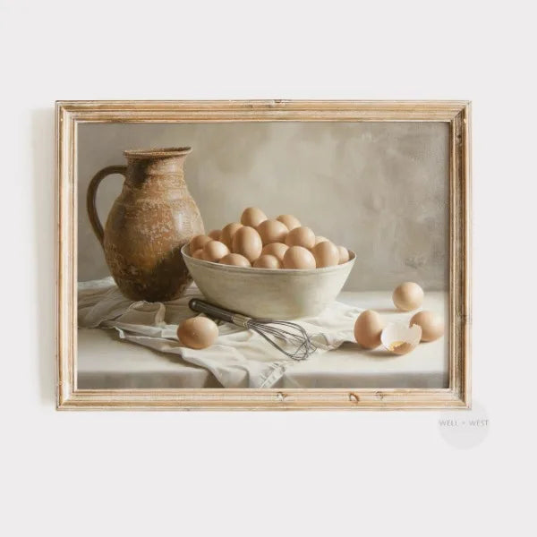 Country Kitchen Print Vintage Still Life Rustic Farmhouse Antique Kitchen Canvas printing wall decor