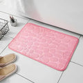 1pc embossed fiber carpet With Cobble stone Texture.