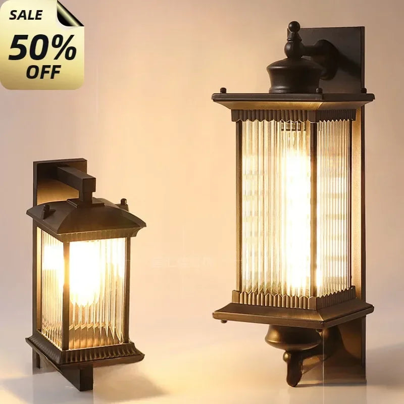 Vintage Outdoor Wall Light Waterproof Exterior Garden Yard