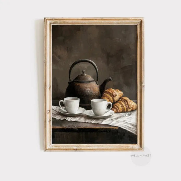 Country Kitchen Print Vintage Still Life Rustic Farmhouse Antique Kitchen Canvas printing wall decor