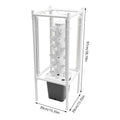 6-Tiers 30 Planting Holes Hydroponics Vertical Growing Kit,  Vegetable Grower with LED & Water Tank