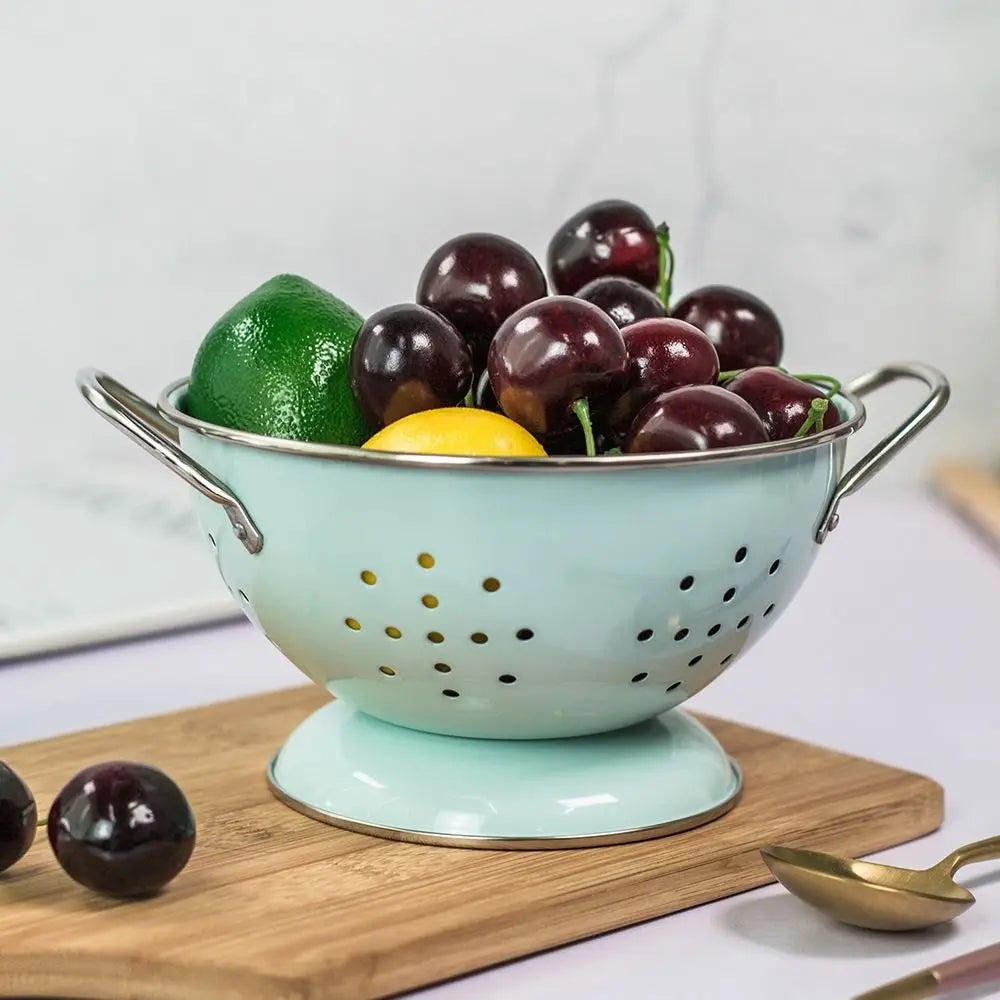 Carbon Steel Enamel Coated Fruit Basket Rust-proof or Strainer