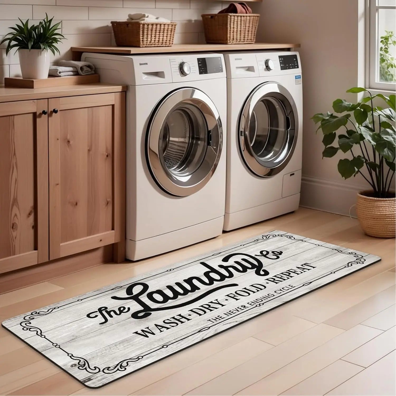 VIKAMA American-Style Laundry Room Carpet.