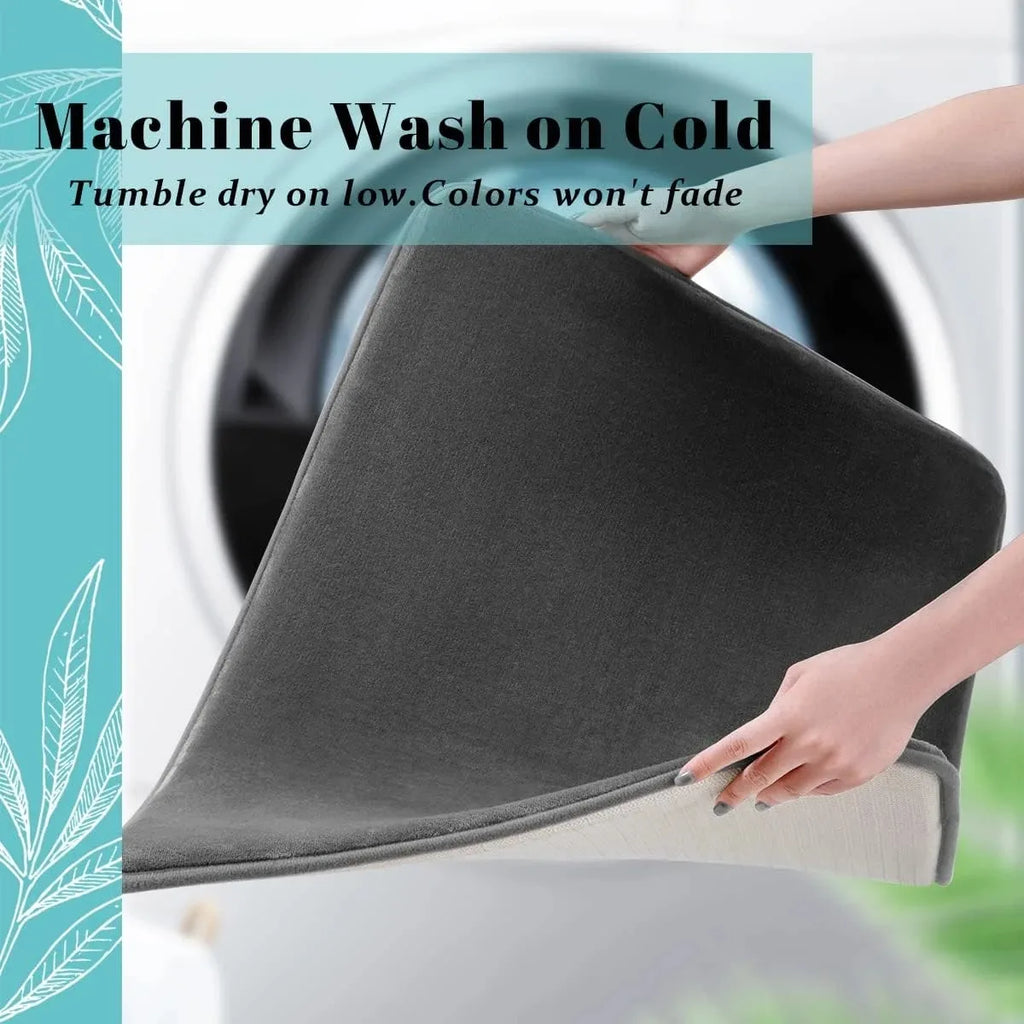 Solid Color Bathroom Mat