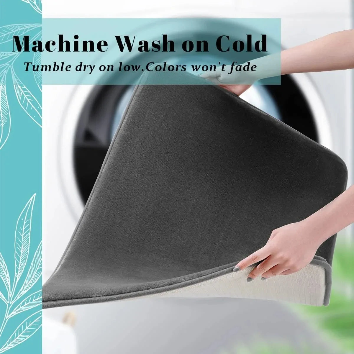Solid Color Bathroom Mat