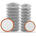 Mason Jar Lids 20 Pack: 10 Wide Mouth + 10 Regular Mouth