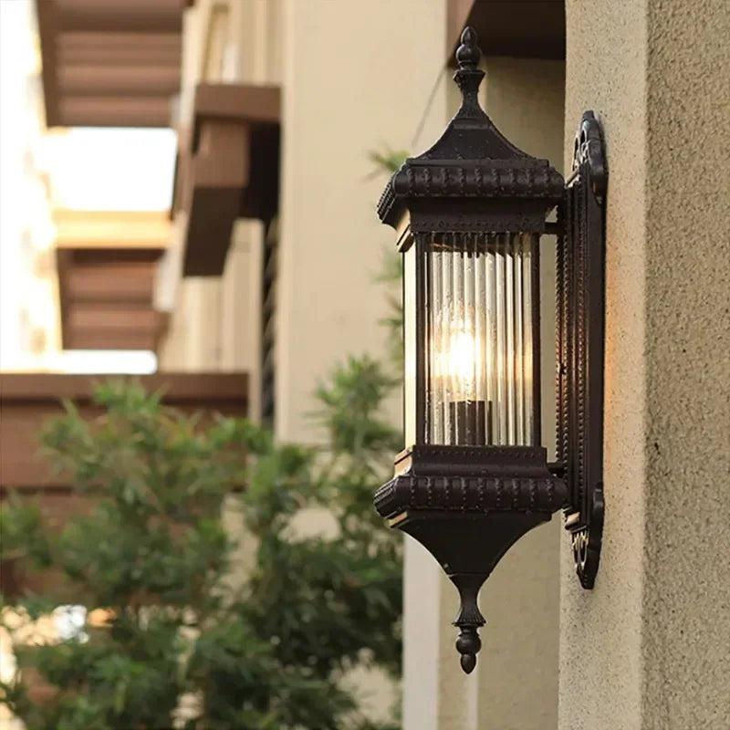 Vintage Outdoor Wall Light Waterproof Exterior Garden Yard