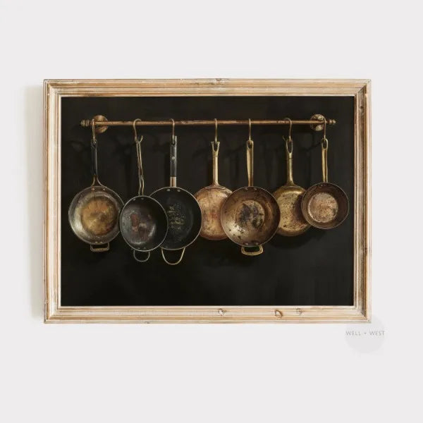 Country Kitchen Print Vintage Still Life Rustic Farmhouse Antique Kitchen Canvas printing wall decor