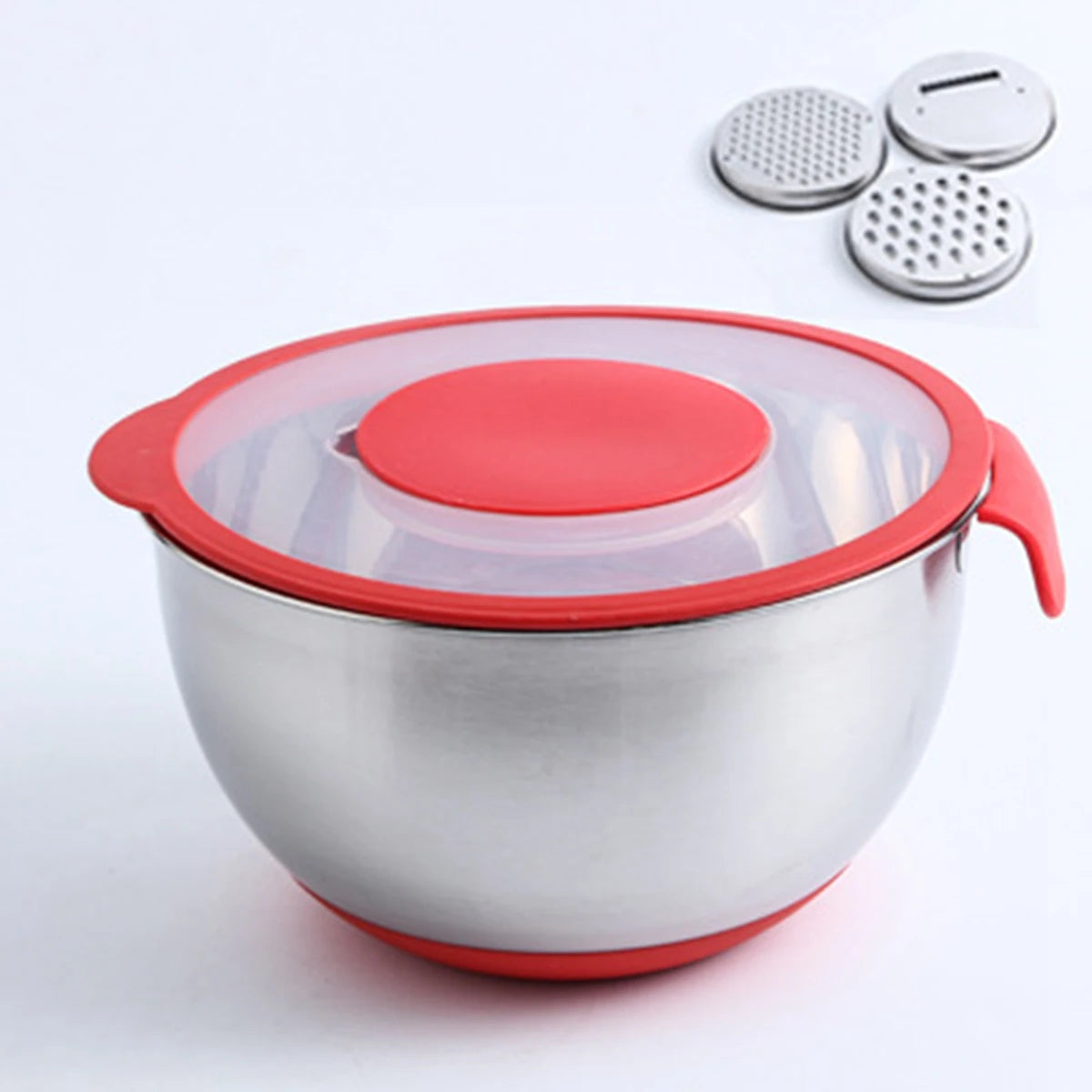304 Stainless Steel Mixing Bowls with Lid  and Graters