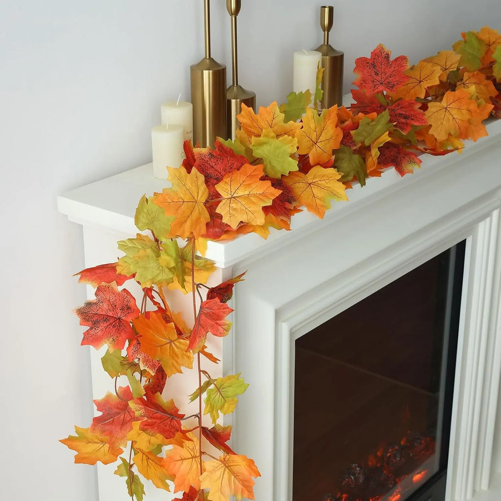 100/200CM Autumn Artificial Maple Leaf Garland Vine