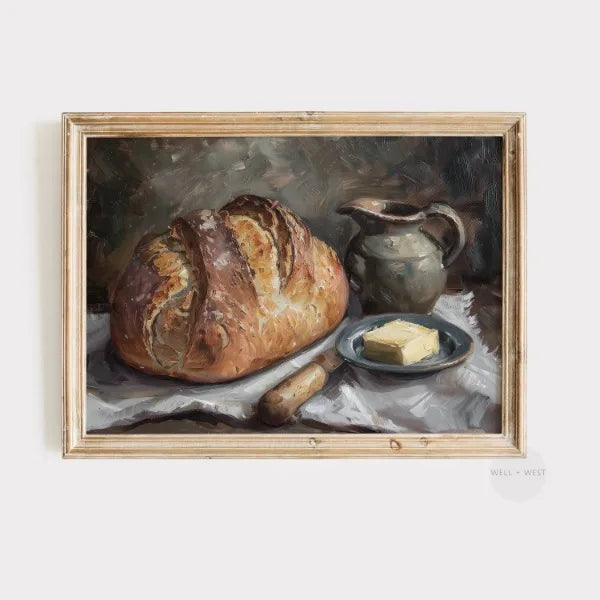 Country Kitchen Print Vintage Still Life Rustic Farmhouse Antique Kitchen Canvas printing wall decor