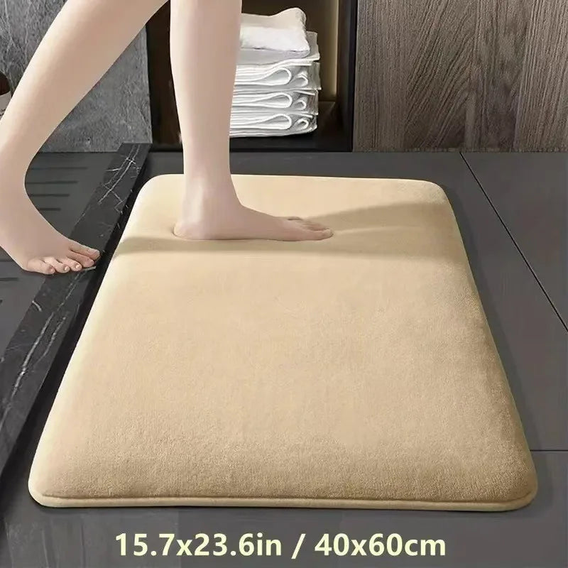 Solid Color Bathroom Mat