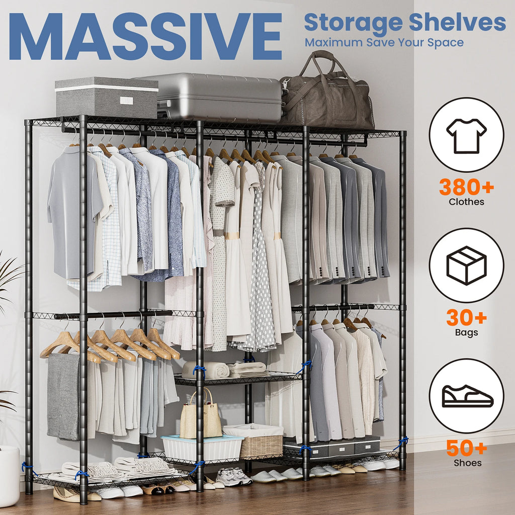 Clothes Rack Storage Organizer Wardrobe