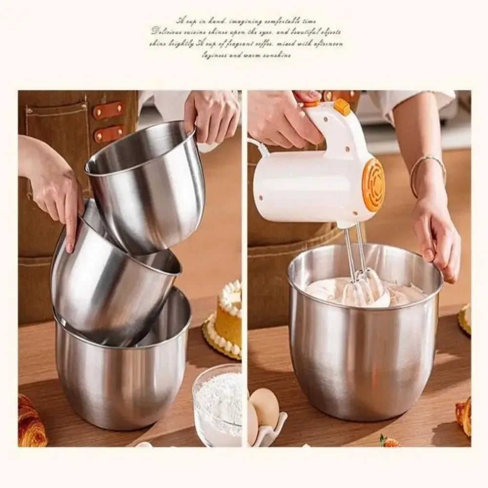 Stainless Steel Mixing Bowl Splash Proof Deep Design