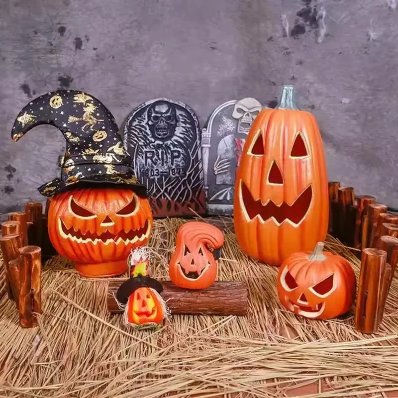 1Pc Decorative Pumpkin Halloween Props Lantern