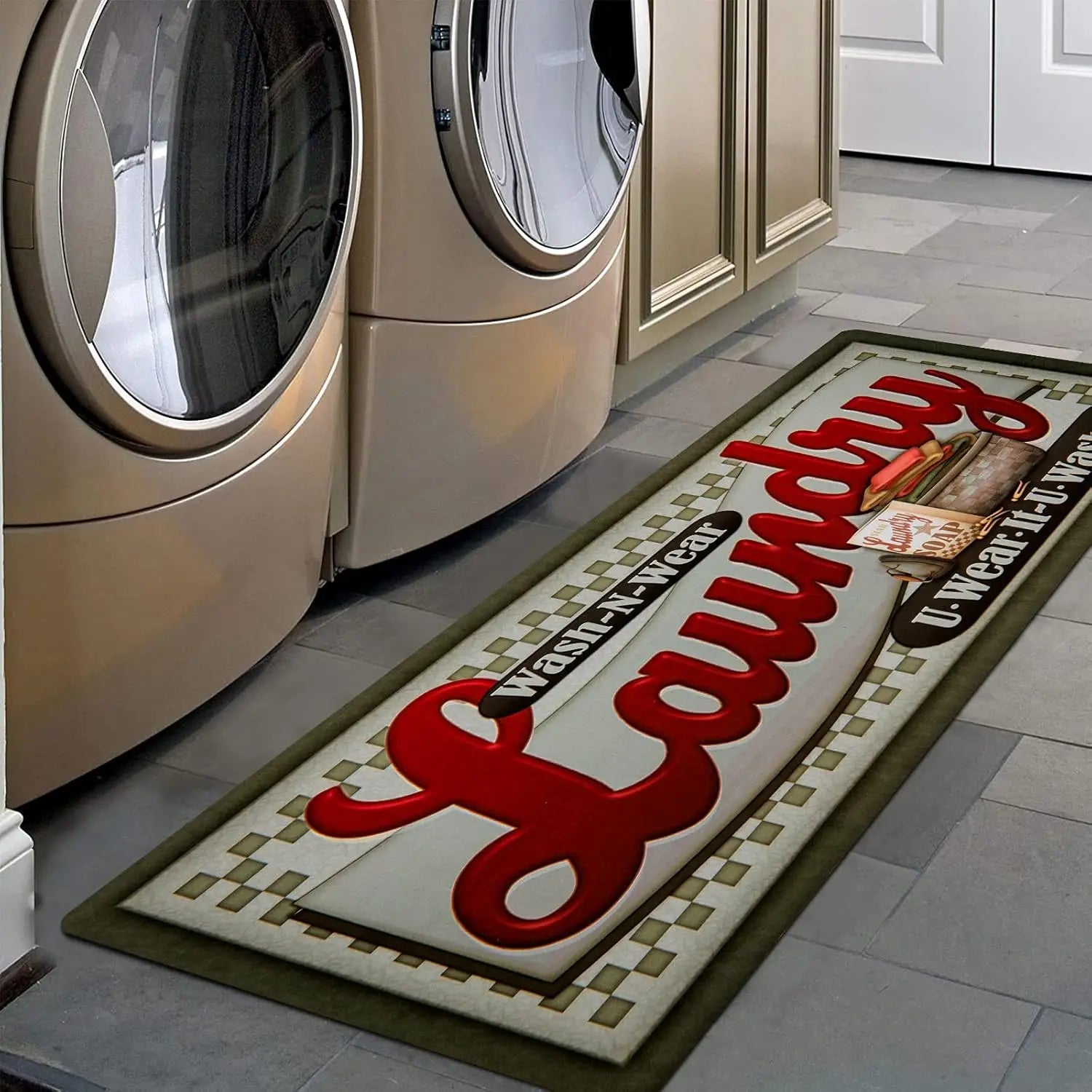 VIKAMA American-Style Laundry Room Carpet.