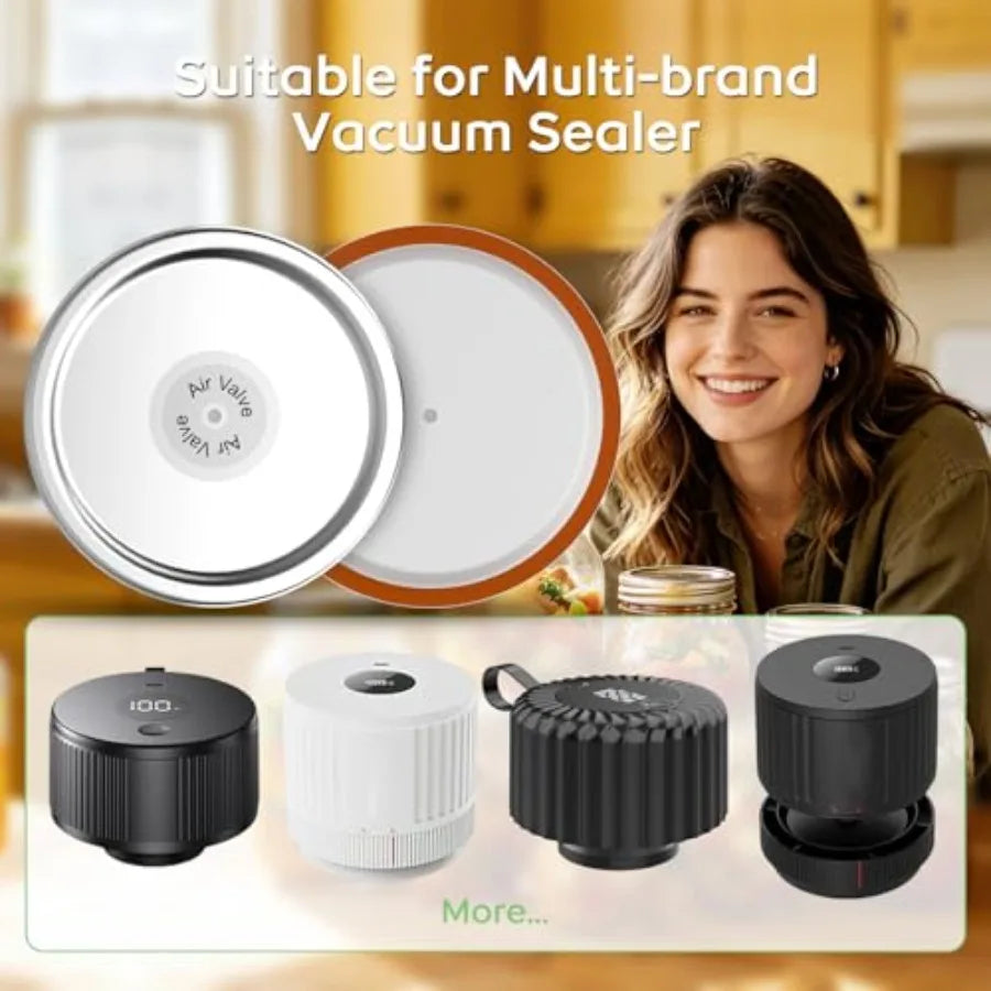 Mason Jar Lids 20 Pack: 10 Wide Mouth + 10 Regular Mouth