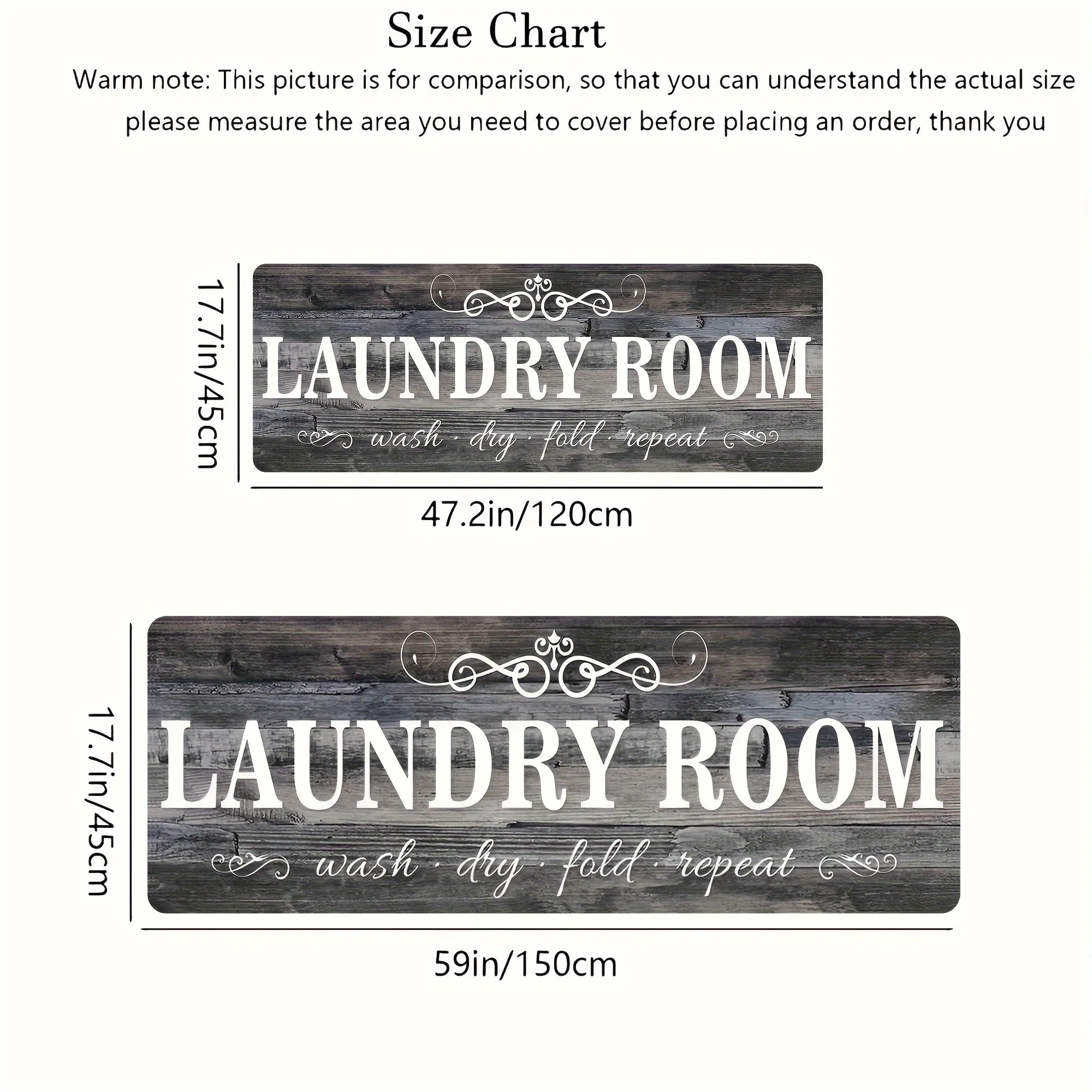 VIKAMA Vintage Laundry Room Dirt-Resistant And Easy-To-Clean Floor Mat, Entrance Door Mat. Also Christmas Choices